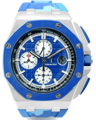 2020 Audemars Piguet Royal Oak Offshore Chronograph "Marine" L.E. 44MM Blue Dial Rubber Strap (26400SO.OO.A335CA.01)