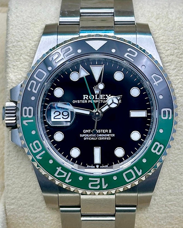 2023 Rolex GMT-Master II "Sprite" 40MM Black Dial Oyster Bracelet (126720VTNR)