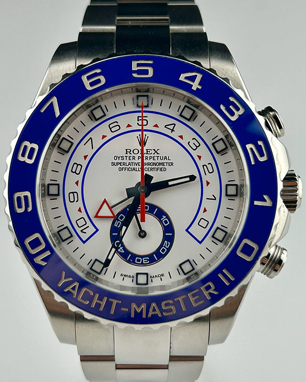 2013 Rolex Yacht-Master II 44MM White Dial Oyster Bracelet (116680)