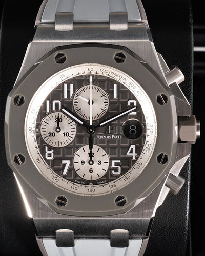 2019 Audemars Piguet Royal Oak Offshore Chronograph 42MM Grey Dial Rubber Strap (26470IO.OO.A006CA.01)