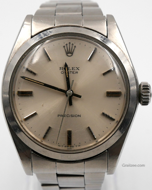 1974 Rolex Oyster Precision 34MM Silver Dial Steel Bracelet (6426)