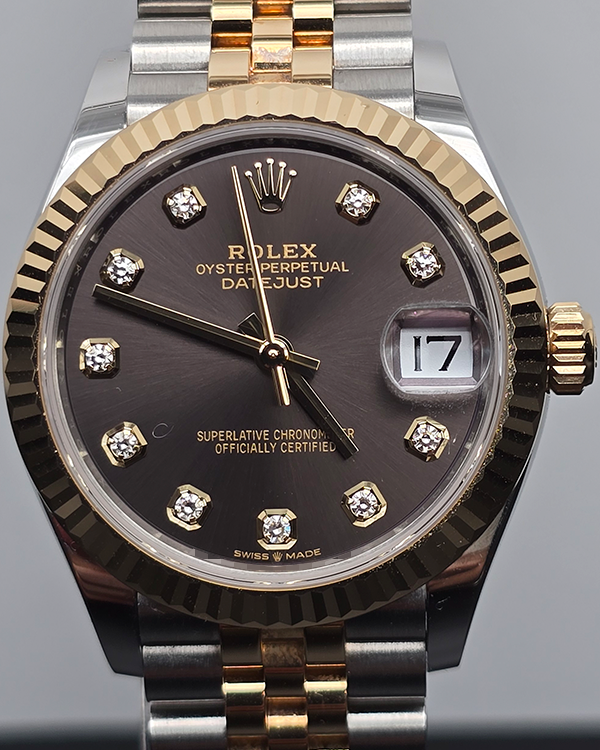 2022 Rolex Datejust 31MM Chocolate Dial Two-Tone Jubilee Bracelet (278273)