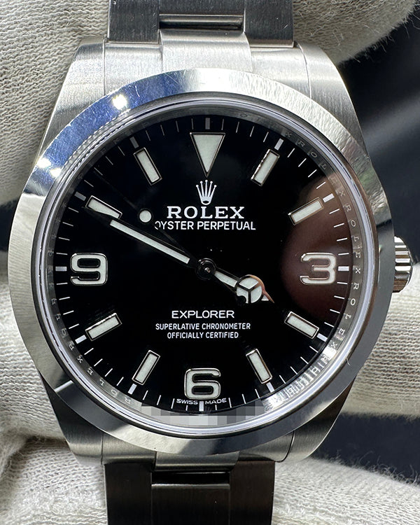 2019 Rolex Explorer 39MM Black Dial Oyster Bracelet (214270)