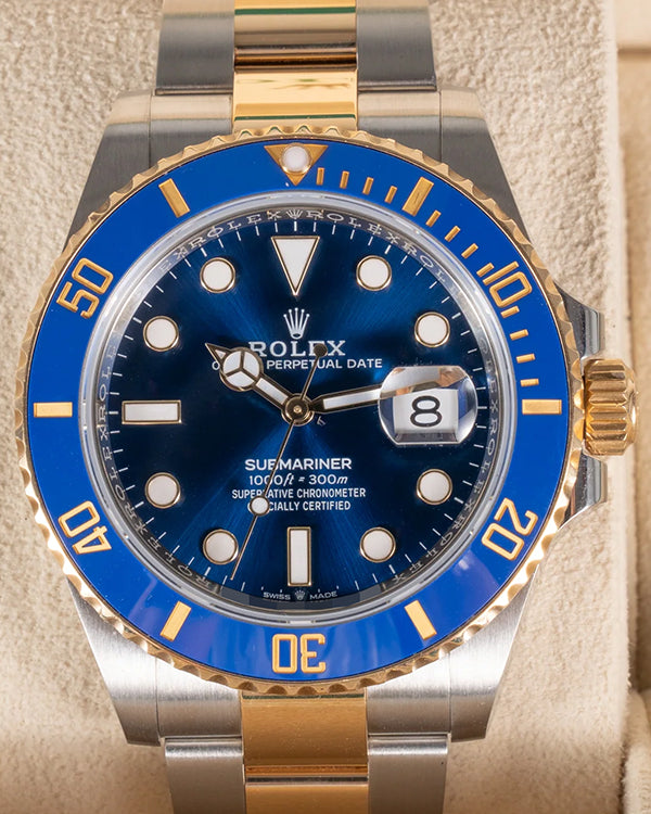 2022 Rolex Submariner Date "Bluesy" 41MM Blue Dial Two-Tone Oyster Bracelet (126613LB)