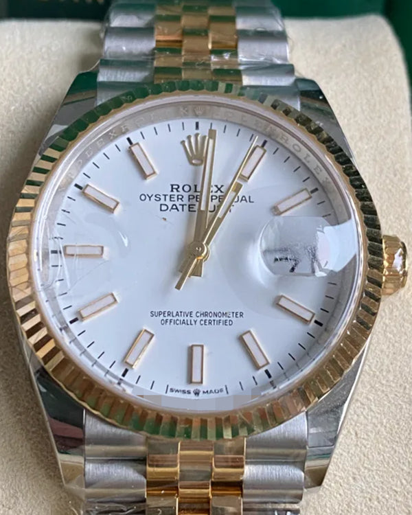 2021 Rolex Datejust 36MM White Dial Two-Tone Jubilee Bracelet (126233)