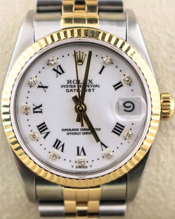 1991 (N Serial) Rolex Datejust 31MM Ivory Dial Two-Tone Jubilee Bracelet (68273)