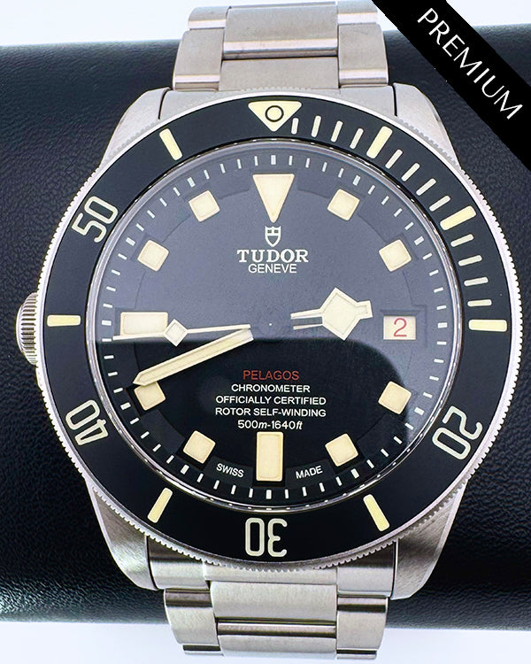 No Reserve - 2024 Tudor Pelagos LHD  "Left Handed" 42MM Black Dial Titanium Bracelet (25610TNL)