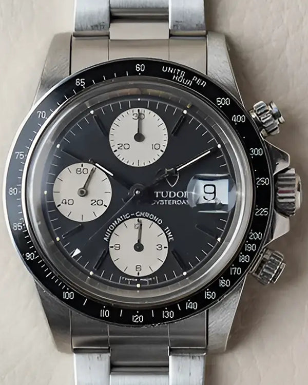 Tudor Prince Oysterdate Big Block 40MM Black Dial Steel Bracelet (79160)