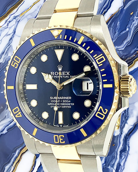 2021 Rolex Submariner Date "Bluesy" 41MM Blue Dial Two-Tone Oyster Bracelet (126613LB)