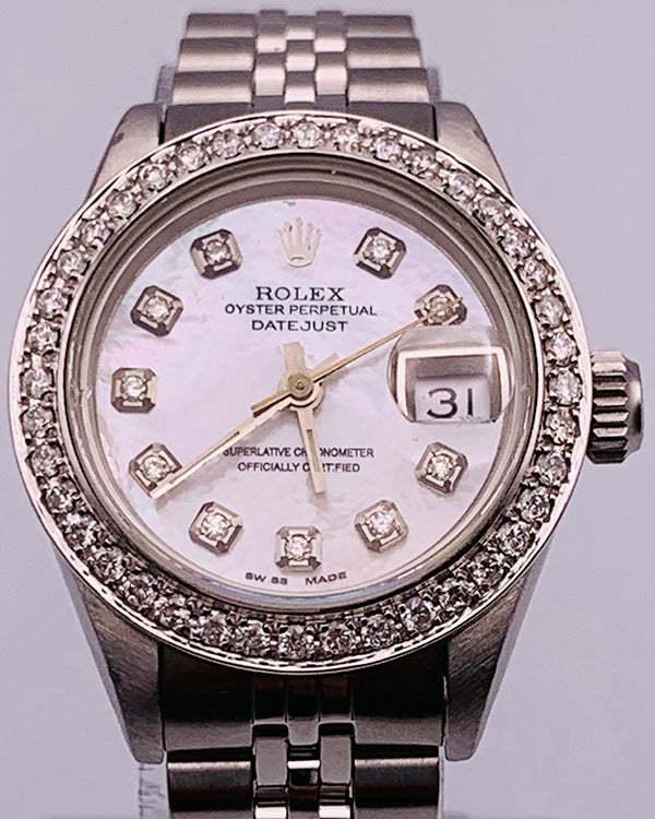 Rolex Lady-Datejust 26MM Aftermarket Mother of Pearl Dial Jubilee Bracelet (69174)