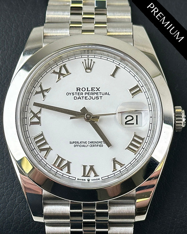 2022 Rolex Datejust 41MM White Dial Jubilee Bracelet (126300)