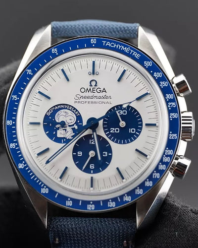 2024 Omega Speedmaster Anniversary Series “Silver Snoopy Award” 42MM Silver Dial Textile Strap (310.32.42.50.02.001)