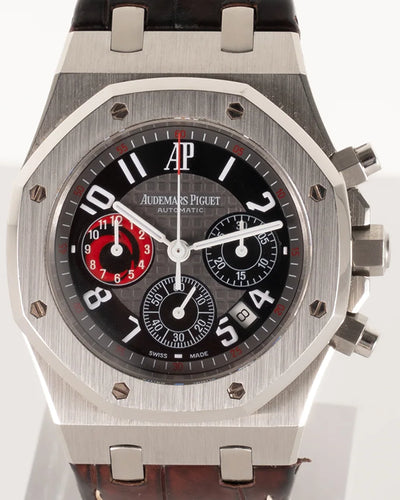 Audemars Piguet Royal Oak 01 "City Of Sails" Alinghi 30th Anniversary L.E 39MM Black Dial Leather Strap (25979ST.00.D002CA.01)