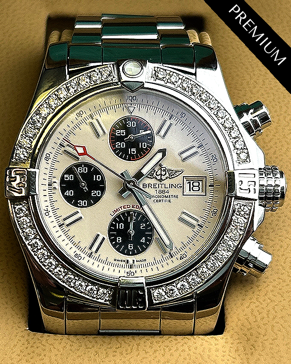 Breitling Avenger II 43MM Cream Dial Steel Bracelet (A13381)