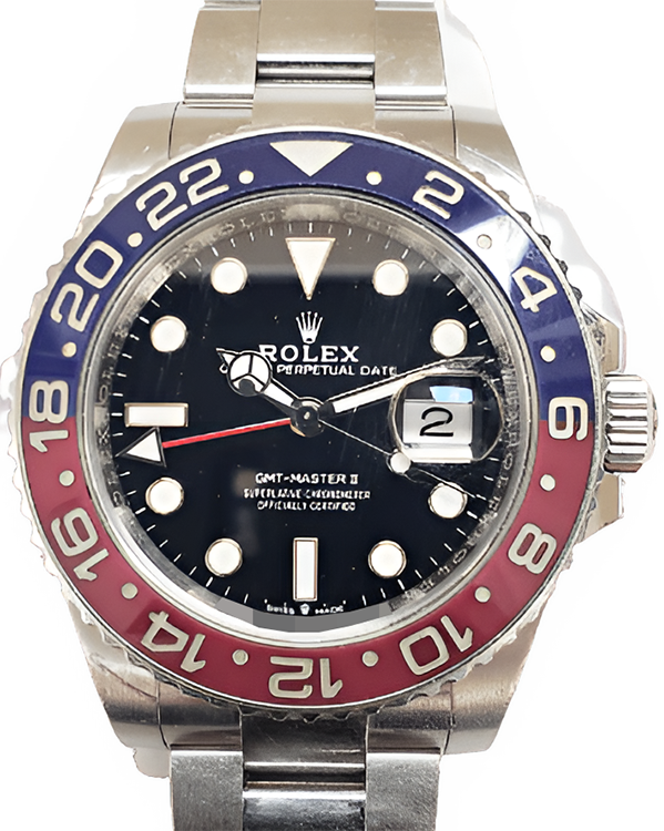 Rolex GMT-Master II "Pepsi" 40MM Black Dial Oyster Bracelet (126710BLRO)