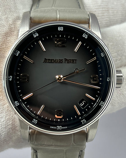 2022 Audemars Piguet Code 11.59 41MM Grey Dial Leather Strap (15210CR.OO.A002KB.01)