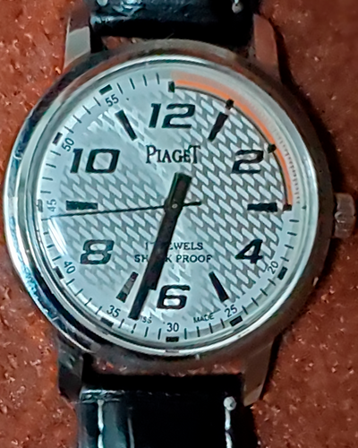 Piaget Classique Vintage 38MM Silver Dial Leather Strap (17J)