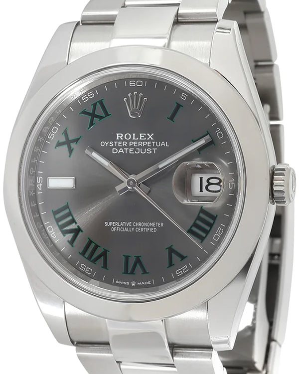 2020 Rolex Datejust "Wimbledon" 41MM  Slate Dial Oyster Bracelet (126300)