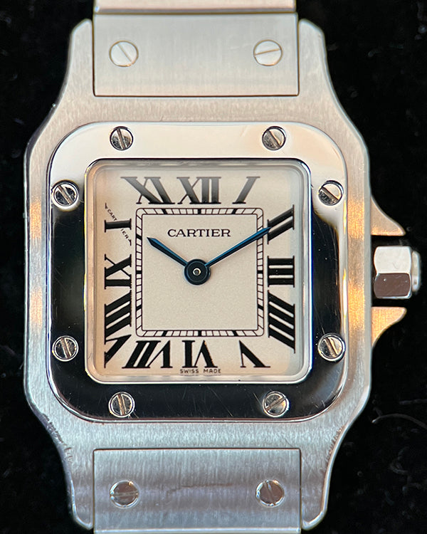 2015 Cartier Santos Galbée 24MM Quartz Silver Dial Steel Bracelet (W20056D6/1565)