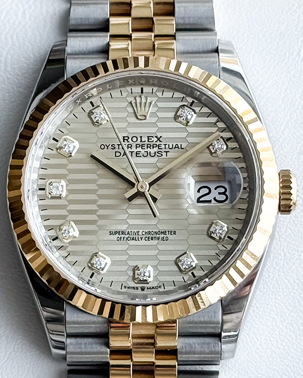 2023 Rolex Datejust 36MM Champagne Dial Two-Tone Jubilee Bracelet (126233)