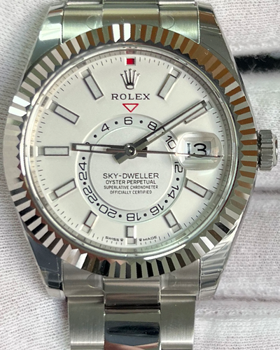 2023 Rolex Sky-Dweller 42MM White Dial Oyster Bracelet (336934)