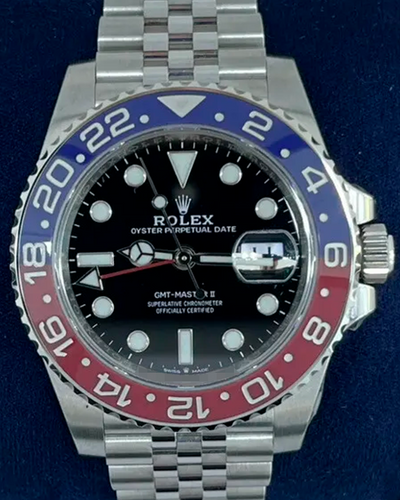 Rolex GMT-Master II "Pepsi" 40MM Black Dial Jubilee Bracelet (126710BLRO)