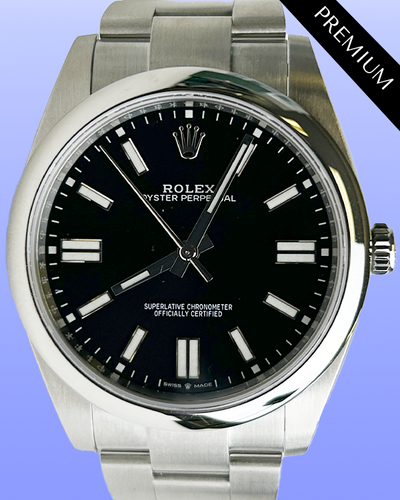 2024 Rolex Oyster Perpetual 41MM Black Dial Oyster Bracelet (124300)