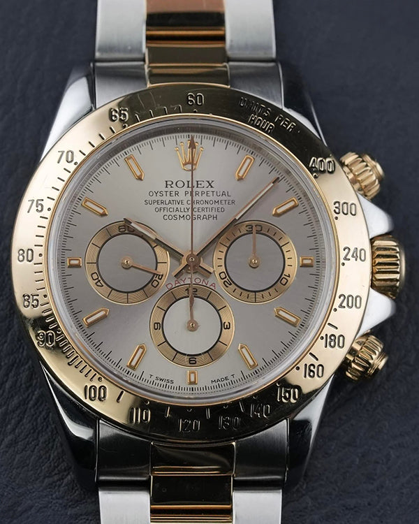 Rolex Cosmograph Daytona 40MM Slate Dial Two-Tone Oyster Bracelet (16523)