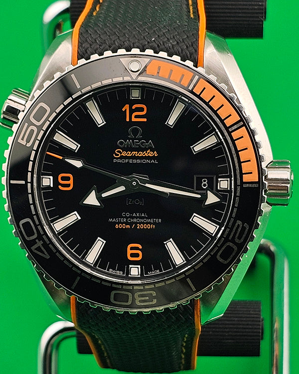 2019 Omega Seamaster Planet Ocean 600M 43.5MM Black Dial Rubber Strap (215.32.44.21.01.001)