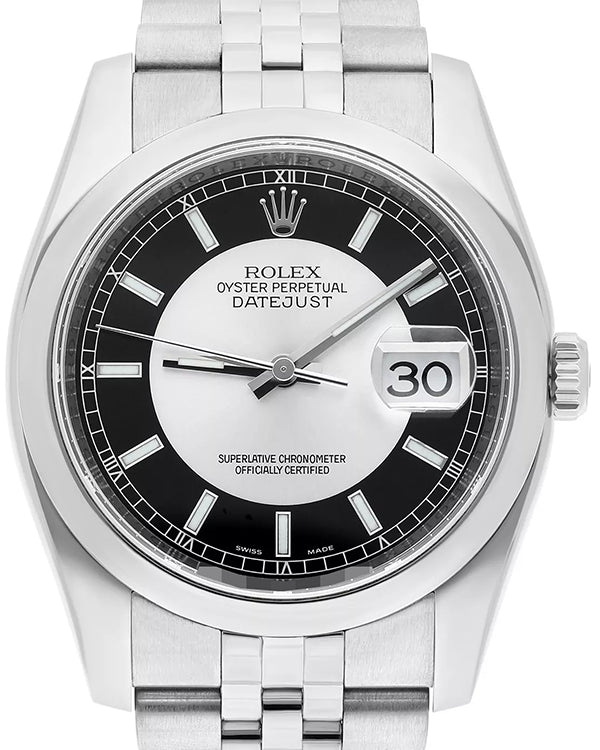 Rolex Datejust 36MM Black Tuxedo Dial Jubilee Bracelet (116234)