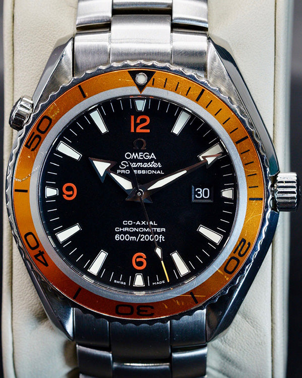 Omega Seamaster Planet Ocean 45.5MM Black Dial Steel Bracelet (2208.50.00)