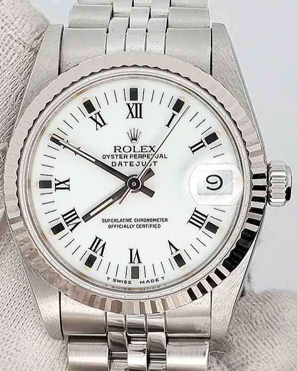 Rolex Datejust 31MM White Dial Steel Bracelet (68274)