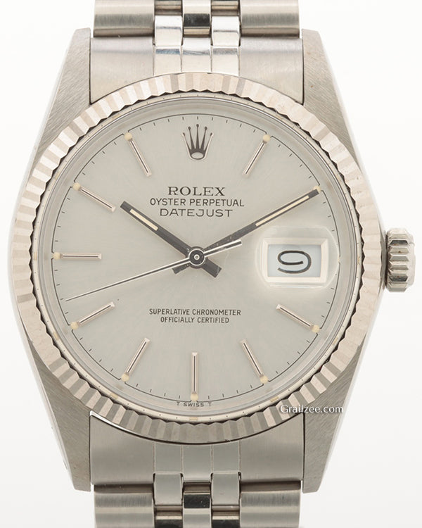 Rolex Datejust 36MM Silver Dial Jubilee Bracelet (16014)