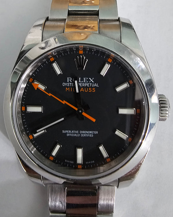 Rolex Milgauss 40MM Black Dial Oyster Bracelet (116400)