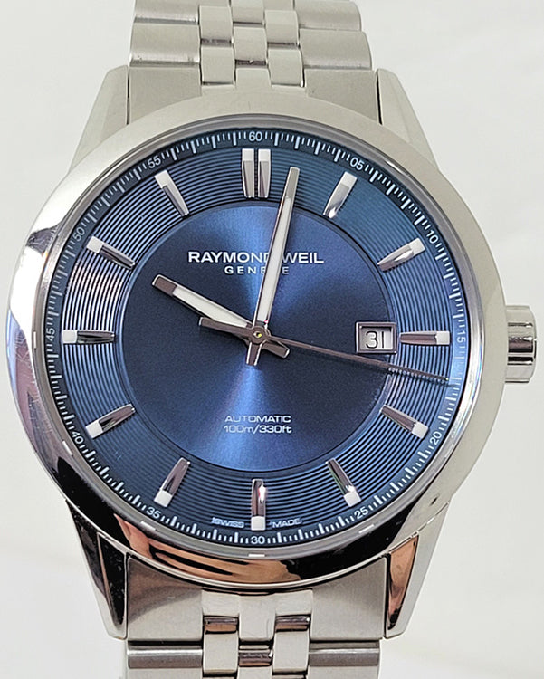 Raymond Weil Freelancer 42.5MM Blue Dial Steel Bracelet (2731-ST-50001)