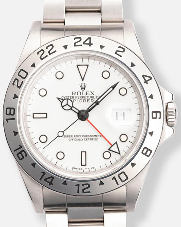 1991 (N Serial) Rolex Explorer II "Polar" 40MM White Dial Oyster Bracelet (16570)