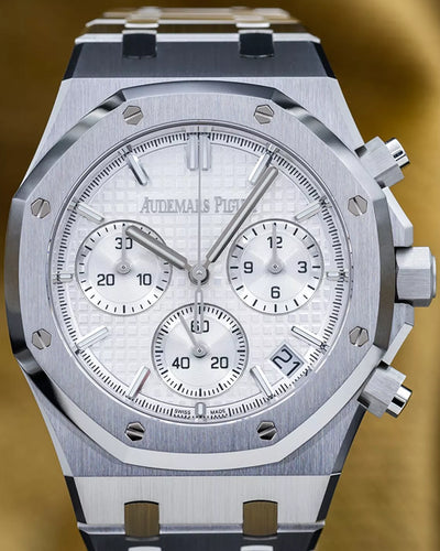 2024 Audemars Piguet Royal Oak Chronograph 41MM Silver Dial Steel Bracelet (26240ST.OO.1320ST.07)