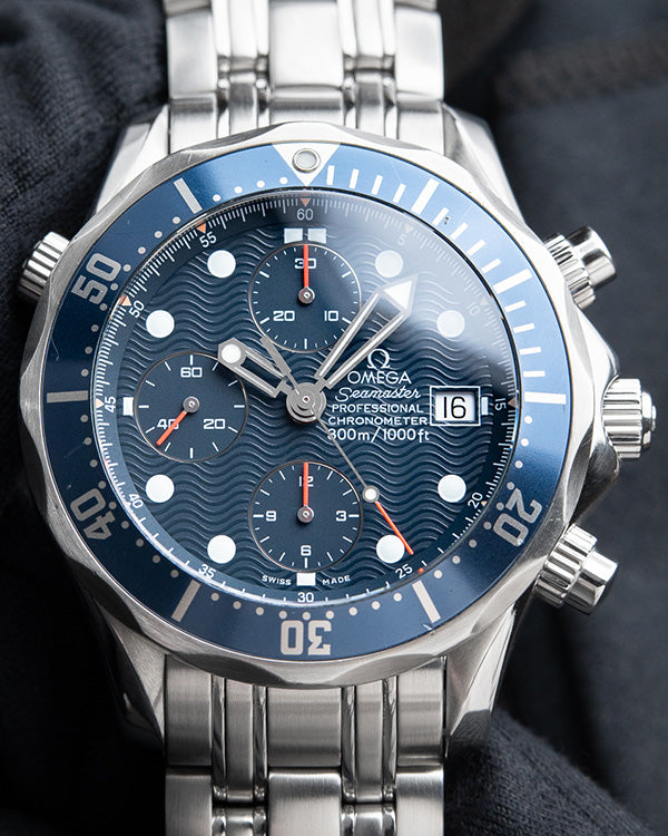 2007 Omega Seamaster Diver 300M 41.5MM Blue Dial Steel Bracelet (2599.80.00)