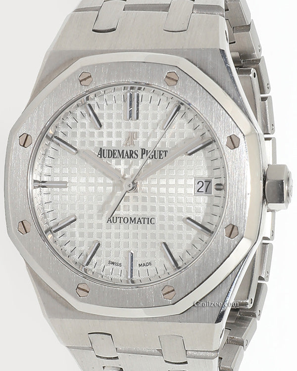 Audemars Piguet Royal Oak 37MM White Dial Steel Bracelet (15450ST)