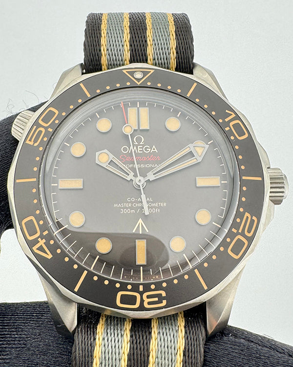 2021 Omega Seamaster Diver 300M "007 No Time To Die" 42MM Brown Dial Textile Strap (210.92.42.20.01.001)