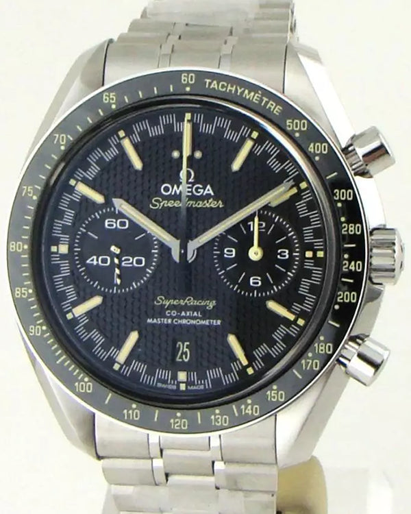 2024 Omega Speedmaster Super Racing 44.25MM Black Dial Steel Bracelet (329.30.44.51.01.003)