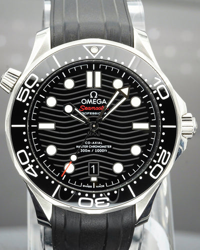 2018 Omega Seamaster Diver 300M 42MM Black Dial Rubber Strap (210.32.42.20.01.001)