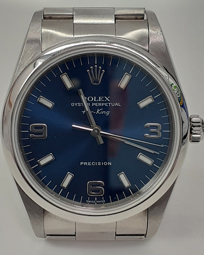 Rolex Air-King 34MM Blue Dial Oyster Bracelet (14000)