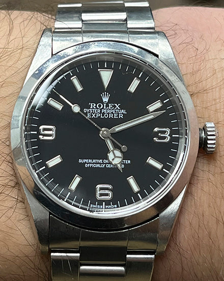 Rolex Explorer 36MM Black Dial Oyster Bracelet (14270)