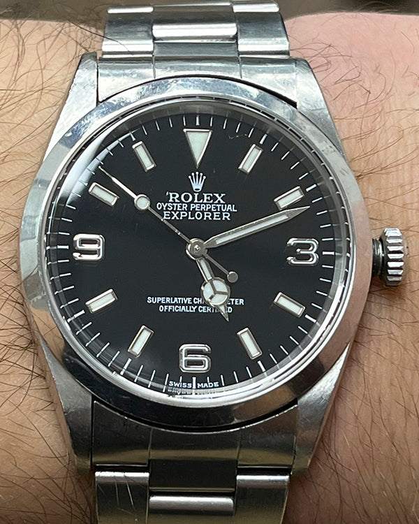 Rolex Explorer 36MM Black Dial Oyster Bracelet (14270)