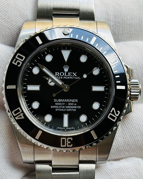 2018 Rolex Submariner No Date 40MM Black Dial Oyster Bracelet (114060)