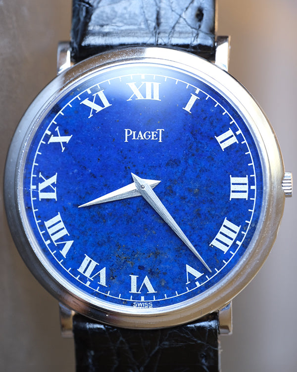 Piaget Altiplano 31.5MM Blue Dial Aftermarket Leather Strap (902)