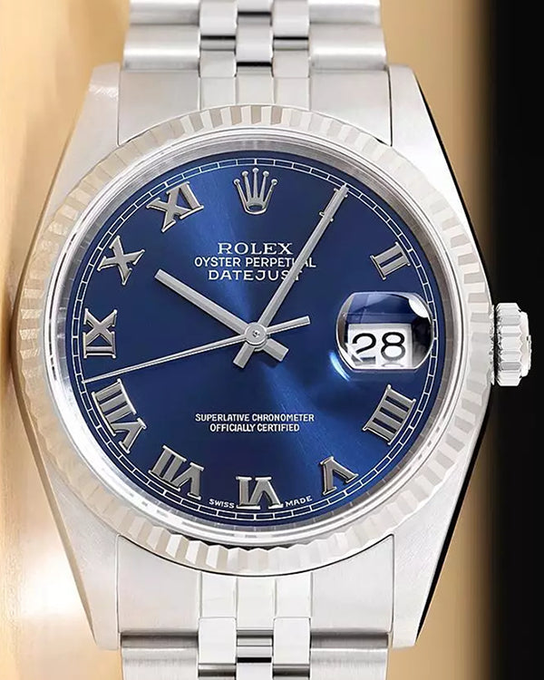 Rolex Datejust 36MM Blue Dial Jubilee Bracelet (16234)