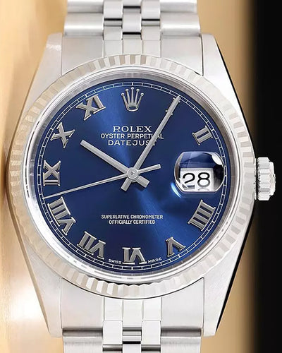 Rolex Datejust 36MM Blue Dial Jubilee Bracelet (16234)