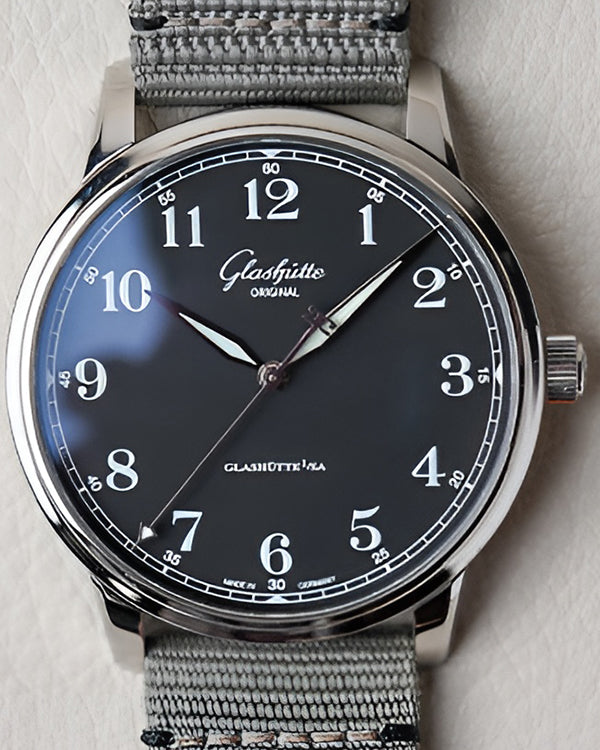 2023 Glashütte Original Senator Excellence 40MM Black Dial Textile Strap (1-36-01-03-02-66)